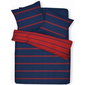 Lenjerie de pat Red and Blue, 2 persoane, 52% poliester + 48% bumbac, 200 x 220 cm, 3 piese Lenjerie de pat Red and Blue, 2 persoane, 52% poliester + 48% bumbac, 200 x 220 cm, 3 piese