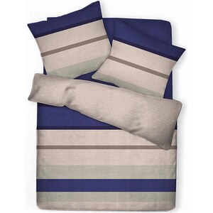 Lenjerie de pat Stripes, 2 persoane, 52% poliester + 48% bumbac, 200 x 220 cm, 3 piese Lenjerie de pat Stripes, 2 persoane, 52% poliester + 48% bumbac, 200 x 220 cm, 3 piese