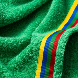 Halat de baie BENETTON BE-0818-GR, copii, bumbac, 2-4 ani, verde Halat de baie BENETTON BE-0818-GR, copii, bumbac, 2-4 ani, verde