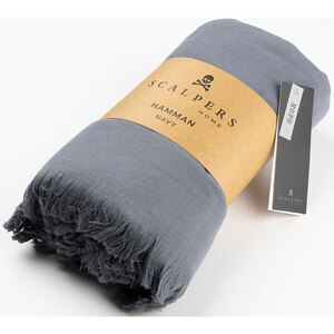 Prosop Scalpers Home Hamman, 80 x 165 cm, bumbac, albastru Prosop Scalpers Home Hamman, 80 x 165 cm, bumbac, albastru