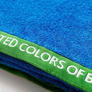 Prosop BENETTON Terry Rainbow, 90 x 160 cm, bumbac, albastru Prosop BENETTON Terry Rainbow, 90 x 160 cm, bumbac, albastru