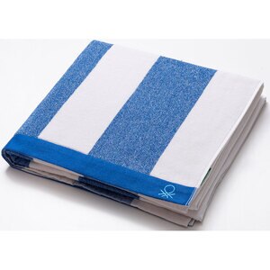 Prosop BENETTON Terry Po, 90 x 160 cm, bumbac, alb-albastru Prosop BENETTON Terry Po, 90 x 160 cm, bumbac, alb-albastru