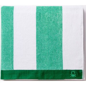 Prosop BENETTON Terry Po, 90 x 160 cm, bumbac, alb-verde Prosop BENETTON Terry Po, 90 x 160 cm, bumbac, alb-verde