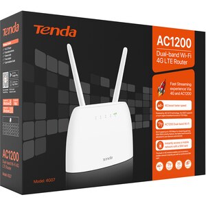 Router Wireless TENDA 4G07 AC1200, Dual Band 300 + 867 Mbps, 4G LTE, alb Router Wireless TENDA 4G07 AC1200, Dual Band 300 + 867 Mbps, 4G LTE, alb