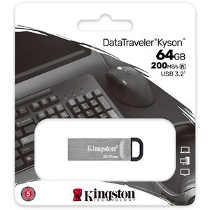 Memorie USB KINGSTON DataTraveler Kyson DTKN/64GB, 64GB, USB 3.2, argintiu Memorie USB KINGSTON DataTraveler Kyson DTKN/64GB, 64GB, USB 3.2, argintiu
