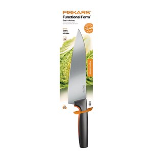Cutit bucatar FISKARS Functional Form 1057534, otel, 20cm, negru Cutit bucatar FISKARS Functional Form 1057534, otel, 20cm, negru