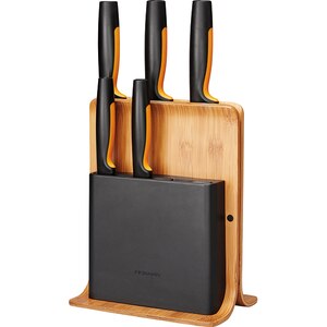 Set cutite FISKARS 1057552, 6 piese, 11-23cm, negru Set cutite FISKARS 1057552, 6 piese, 11-23cm, negru