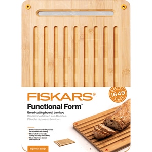 Tocator pentru taiat paine FISKARS Functional Form 1059230, bambus, maro Tocator pentru taiat paine FISKARS Functional Form 1059230, bambus, maro
