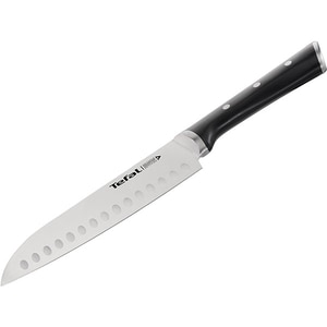 Cutit Santoku TEFAL Ingenio Ice Force K2320614, 18cm, otel, negru Cutit Santoku TEFAL Ingenio Ice Force K2320614, 18cm, otel, negru