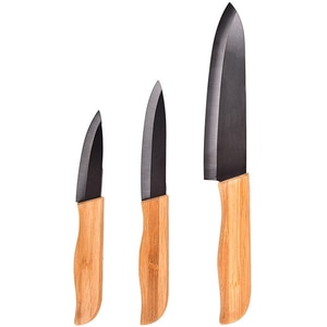 Set cutite MYRIA MY4460, 3 piese, ceramica, 7.5-15cm, maro Set cutite MYRIA MY4460, 3 piese, ceramica, 7.5-15cm, maro