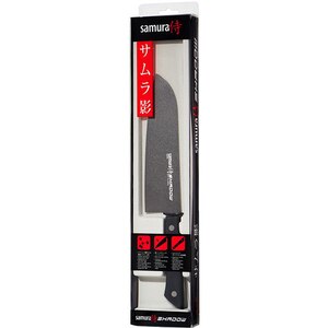 Cutit Santoku SAMURA Shadow SH-0095, 17.5cm, otel, negru Cutit Santoku SAMURA Shadow SH-0095, 17.5cm, otel, negru