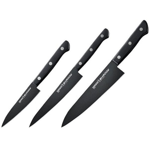 Set cutite SAMURA Shadow SH-0220, 3 piese, 9.9 - 20.8cm, otel, negru Set cutite SAMURA Shadow SH-0220, 3 piese, 9.9 - 20.8cm, otel, negru