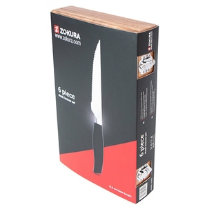 Set cutite friptura ZOKURA Z1035, 7 piese, 11.5cm, otel, negru Set cutite friptura ZOKURA Z1035, 7 piese, 11.5cm, otel, negru