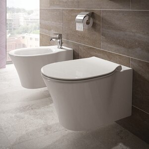 Vas WC IDEAL STANDARD Connect Air E005401, montaj suspendat, evacuare orizontala, alb Vas WC IDEAL STANDARD Connect Air E005401, montaj suspendat, evacuare orizontala, alb