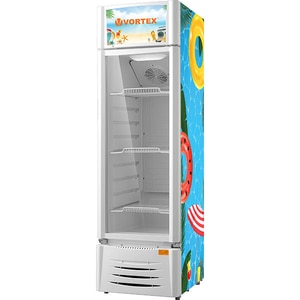 Vitrina frigorifica VORTEX VDC21SWH01M, 213 l, H 174.7 cm, Clasa B, alb Vitrina frigorifica VORTEX VDC21SWH01M, 213 l, H 174.7 cm, Clasa B, alb