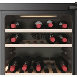 Racitor de vinuri HAIER HWS77GDAU1, 77 sticle, H 127 cm, Clasa G, Wi-Fi, negru Racitor de vinuri HAIER HWS77GDAU1, 77 sticle, H 127 cm, Clasa G, Wi-Fi, negru