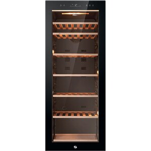 Racitor de vinuri HAIER HWS84GA, 84 sticle, H 127 cm, Clasa G, negru Racitor de vinuri HAIER HWS84GA, 84 sticle, H 127 cm, Clasa G, negru