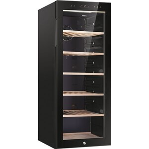 Racitor de vinuri HAIER HWS84GA, 84 sticle, H 127 cm, Clasa G, negru Racitor de vinuri HAIER HWS84GA, 84 sticle, H 127 cm, Clasa G, negru