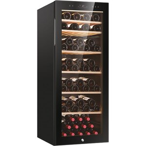 Racitor de vinuri HAIER HWS84GA, 84 sticle, H 127 cm, Clasa G, negru Racitor de vinuri HAIER HWS84GA, 84 sticle, H 127 cm, Clasa G, negru