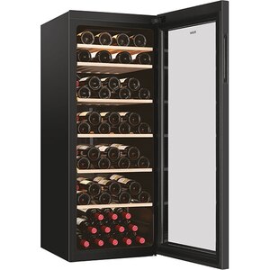 Racitor de vinuri HAIER HWS84GA, 84 sticle, H 127 cm, Clasa G, negru Racitor de vinuri HAIER HWS84GA, 84 sticle, H 127 cm, Clasa G, negru