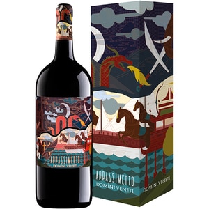 Vin rosu sec Domini Veneti Appassimento Rosso Veneto Passito, 1.5L + Cutie cadou Vin rosu sec Domini Veneti Appassimento Rosso Veneto Passito, 1.5L + Cutie cadou