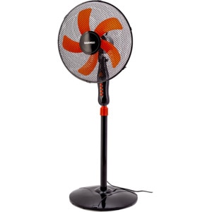 Ventilator cu picior DAEWOO DDV166, 3 trepte de viteza, 40 cm, 45W, negru-rosu Ventilator cu picior DAEWOO DDV166, 3 trepte de viteza, 40 cm, 45W, negru-rosu