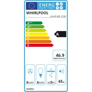 Hota decorativa WHIRLPOOL WHVP 62F LT SD, 1 motor, 650 m3/h, L 60 cm, argintiu Hota decorativa WHIRLPOOL WHVP 62F LT SD, 1 motor, 650 m3/h, L 60 cm, argintiu