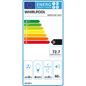 Hota decorativa WHIRLPOOL WHVP 65F LM K, 1 motor, 375 m3/h, L 60 cm, negru Hota decorativa WHIRLPOOL WHVP 65F LM K, 1 motor, 375 m3/h, L 60 cm, negru