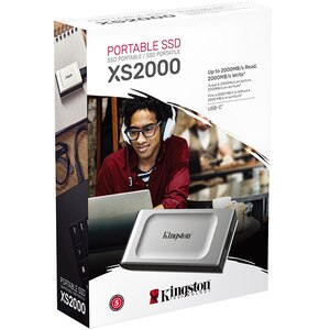 SSD extern KINGSTON XS2000, 1TB, USB 3.2 Gen 2, argintiu SSD extern KINGSTON XS2000, 1TB, USB 3.2 Gen 2, argintiu