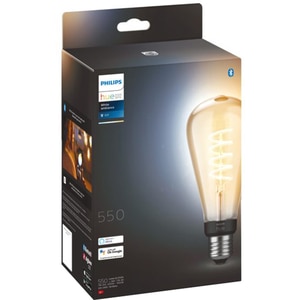 Bec LED Smart Vintage PHILIPS Hue 8719514301504, E27, 7W, 550lm, Bluetooth, lumina calda, compatibil Hue Bec LED Smart Vintage PHILIPS Hue 8719514301504, E27, 7W, 550lm, Bluetooth, lumina calda, compatibil Hue