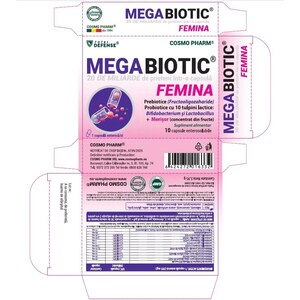 Supliment Mega Biotic Femina, 10 capsule, COSMO PHARM Supliment Mega Biotic Femina, 10 capsule, COSMO PHARM