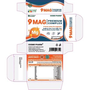 Supliment 9 Mag Premium Complex, 30 capsule, COSMO PHARM Supliment 9 Mag Premium Complex, 30 capsule, COSMO PHARM