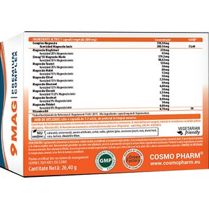 Supliment 9 Mag Premium Complex, 30 capsule, COSMO PHARM Supliment 9 Mag Premium Complex, 30 capsule, COSMO PHARM