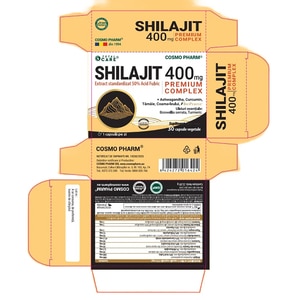 Supliment Shilajit 400 mg Premium Complex, 30 capsule, COSMO PHARM Supliment Shilajit 400 mg Premium Complex, 30 capsule, COSMO PHARM