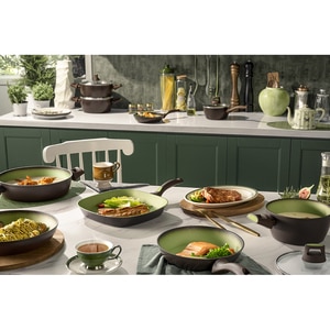 Tigaie grill AMERCOOK Avocado AC0108408.28, 28 cm, aluminiu forjat, negru-verde Tigaie grill AMERCOOK Avocado AC0108408.28, 28 cm, aluminiu forjat, negru-verde