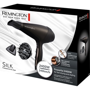 Uscator de par REMINGTON AC Silk AC9095, 2400W, negru Uscator de par REMINGTON AC Silk AC9095, 2400W, negru