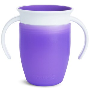 Cana cu manere MUNCHKIN Miracle 360 051621, 6 luni+, 207ml, mov-alb Cana cu manere MUNCHKIN Miracle 360 051621, 6 luni+, 207ml, mov-alb