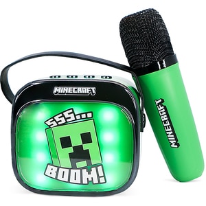 Boxa portabila OTL Minecraft PopSing, Bluetooth, verde Boxa portabila OTL Minecraft PopSing, Bluetooth, verde