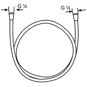 Furtun dus KLUDI LogoFlex 6105605-00, 1.6m, crom Furtun dus KLUDI LogoFlex 6105605-00, 1.6m, crom