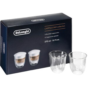 Set pahare cafea DELONGHI CAPUCCINO6, 6 piese, 270 ml, sticla Set pahare cafea DELONGHI CAPUCCINO6, 6 piese, 270 ml, sticla