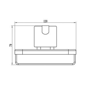 Suport sapun FERRO Cascata E01, crom Suport sapun FERRO Cascata E01, crom