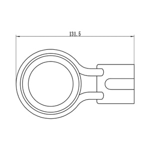 Pahar baie FERRO Cascata E03, crom Pahar baie FERRO Cascata E03, crom