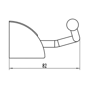 Suport baie tip cuier FERRO Cascata E06, crom Suport baie tip cuier FERRO Cascata E06, crom