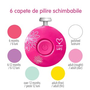 Pila electrica de unghii EASYCARE EASY00239, roz-negru Pila electrica de unghii EASYCARE EASY00239, roz-negru