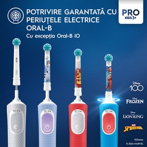Rezerve periuta de dinti electrica pentru copii ORAL-B Pro Kids Frozen, 2buc Rezerve periuta de dinti electrica pentru copii ORAL-B Pro Kids Frozen, 2buc