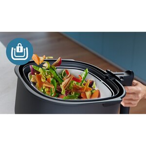 Set de accesorii friteuza PHILIPS HD9960/00, argintiu-negru Set de accesorii friteuza PHILIPS HD9960/00, argintiu-negru