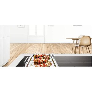 Placa BOSCH Teppan Yaki HEZ390512, 37x25cm, argintiu Placa BOSCH Teppan Yaki HEZ390512, 37x25cm, argintiu