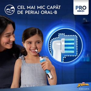 Rezerve periuta de dinti electrica pentru copii ORAL-B Pro Kids Spiderman, 4buc Rezerve periuta de dinti electrica pentru copii ORAL-B Pro Kids Spiderman, 4buc