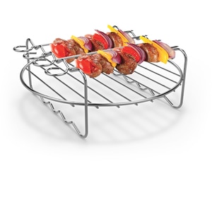 Set accesorii friteuza cu aer cald TEFAL XA112010, 4 buc, negru-argintiu Set accesorii friteuza cu aer cald TEFAL XA112010, 4 buc, negru-argintiu
