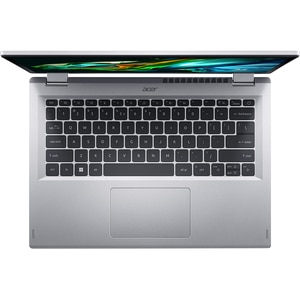 Laptop 2 in 1 ACER Aspire 3 Spin 14 A3SP14-31PT-3096, Intel Core i3-N305 pana la 3.8GHz, 14" WUXGA Touch, 8GB, SSD 256GB, Intel UHD Graphics, Free DOS, Pure Silver Laptop 2 in 1 ACER Aspire 3 Spin 14 A3SP14-31PT-3096, Intel Core i3-N305 pana la 3.8GHz, 14" WUXGA Touch, 8GB, SSD 256GB, Intel UHD Graphics, Free DOS, Pure Silver
